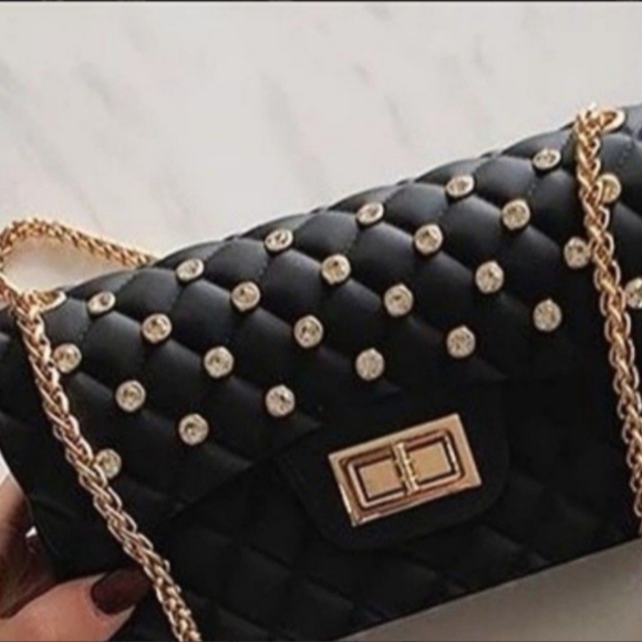 Monlisa stylish black rubber purse - Picture 2 of 4